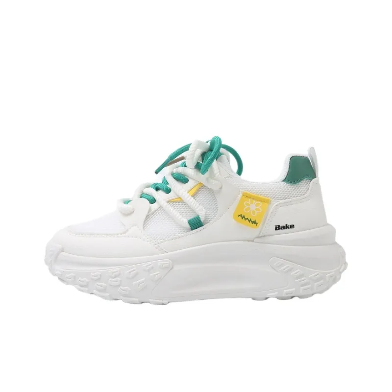 BAKE Abrasion Resistant, Breathable, Lightweight Low Top Chunky Sneakers Women's-4