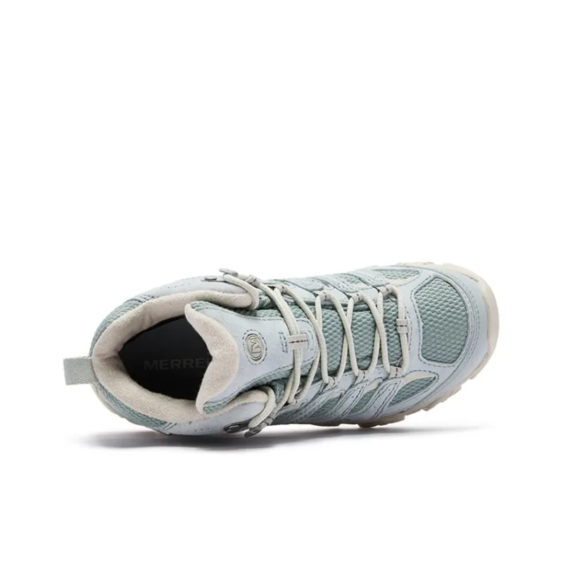 MERRELL MOAB 3 Slip Resistant, Abrasion Resistant, Waterproof, And Breathable Mid Top Hiking Shoes Women's Elegant Blue-2