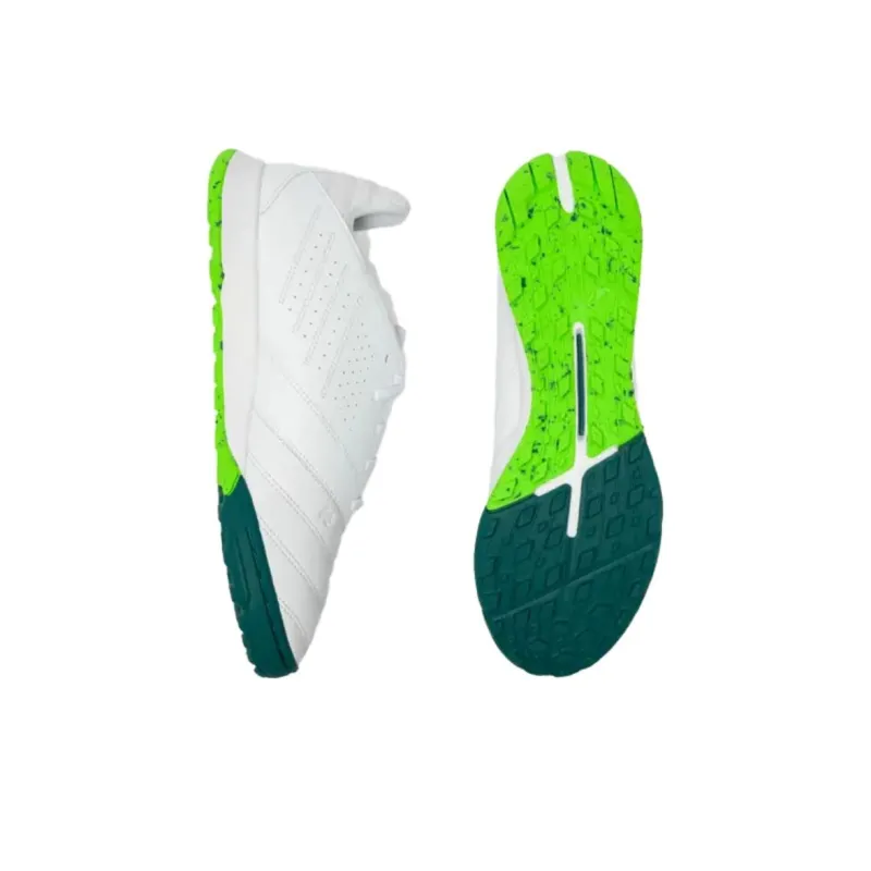 DECATHLON FG Firm Ground Anti Slip Wear Resistant Soccer Shoes Men's White Green-3