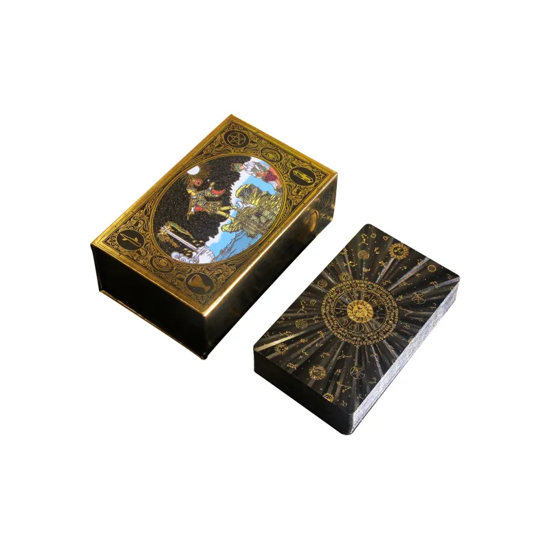 JINBANG Wite Tarot Collection, Gold Foil PVC Waterproof, Tarot Board Games-68