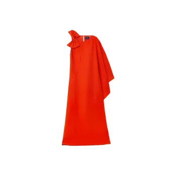 MARCHESA NOTTE Long Sleeved Dress Women's Red