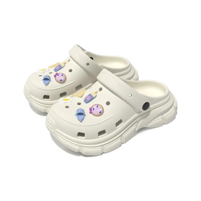 LATE TIME Women's Summer Eva Platform Height Increasing, Anti Collision Closed Toe Slippers-3