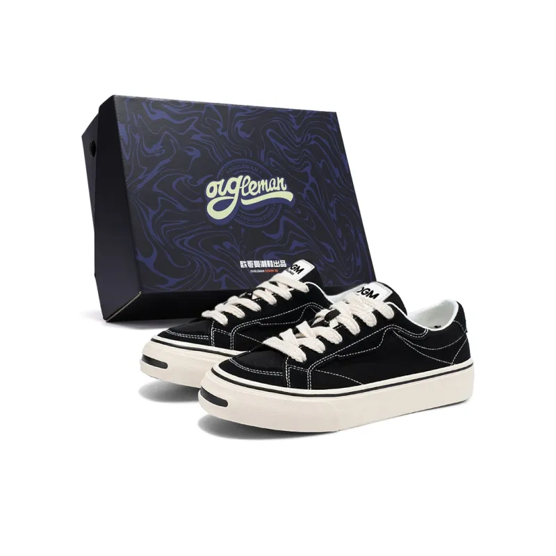 OUGLEMEN Non slip Lightweight Low Top Canvas Shoes Men's-1