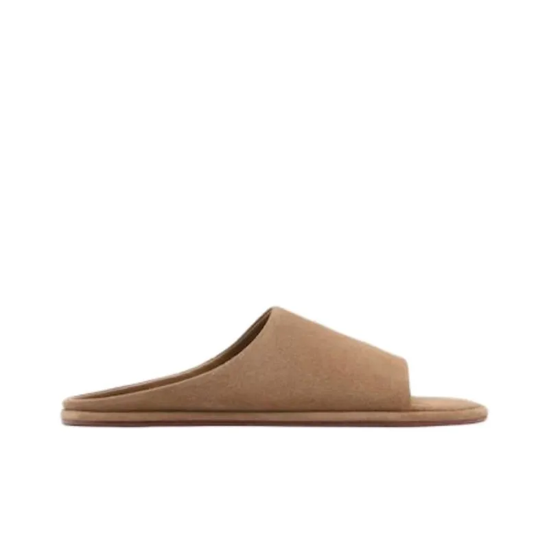 MANGO Abrasion Resistant Slide Slippers Women's Brown-1