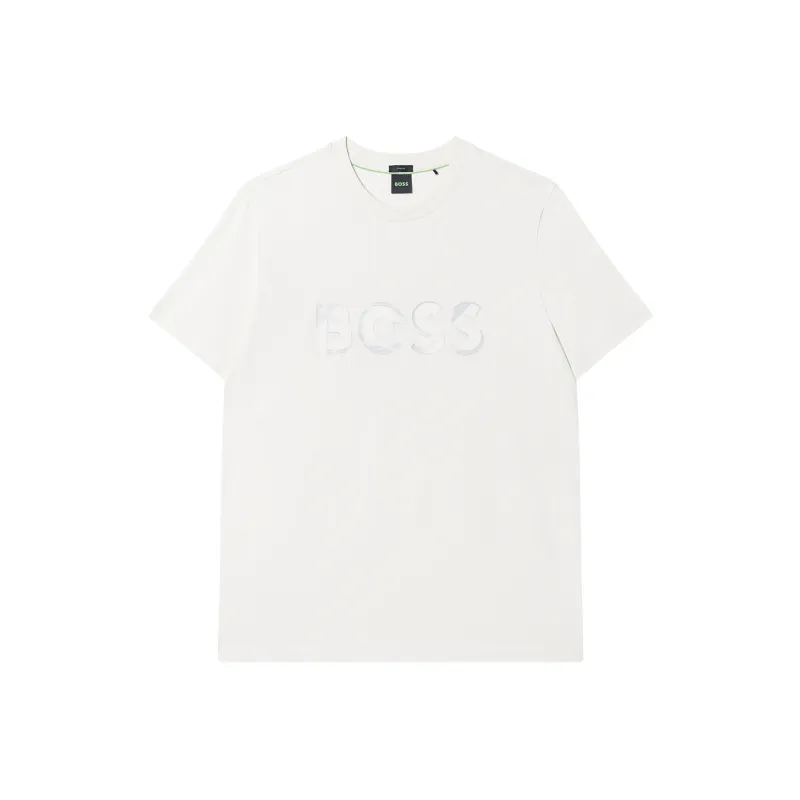 HUGO BOSS Maxi Logo Patch Crewneck T Shirt-0
