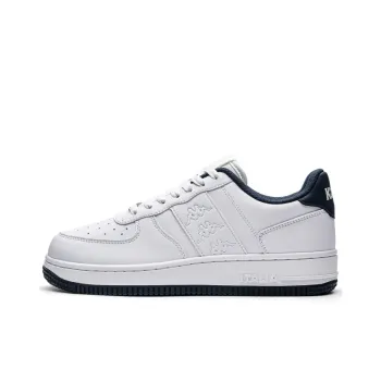 Kappa Coverage Low Top Skateboard Shoes Unisex Classic White Ocean Blue