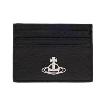 Vivienne Westwood Polyurethane Card Holder Men's Black