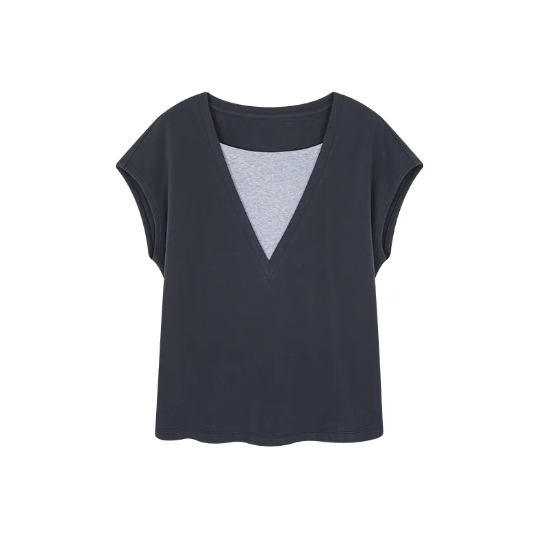 Mo Han Yi Mei T Shirt Women's Royal Blue-0