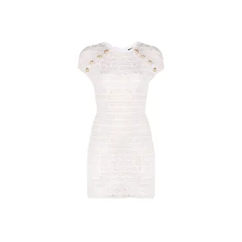 BALMAIN Tweed Mini Dress