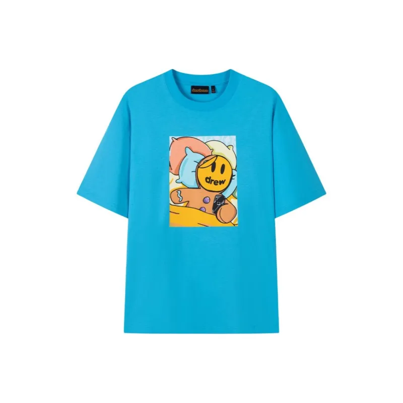 Drew House T Shirts Unisex Lake Blue-0