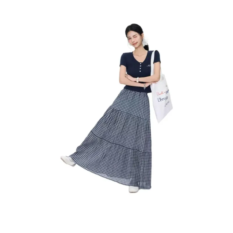 YINLEI Casual Long Skirt Women's-1