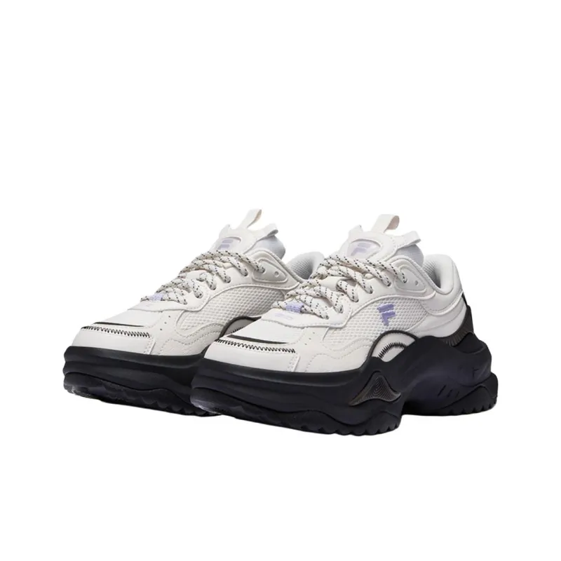 FILA FUSION BIANCO II Anti Slip Wear Resistant Low Top Casual Shoes Women's Fragrant Snow-1