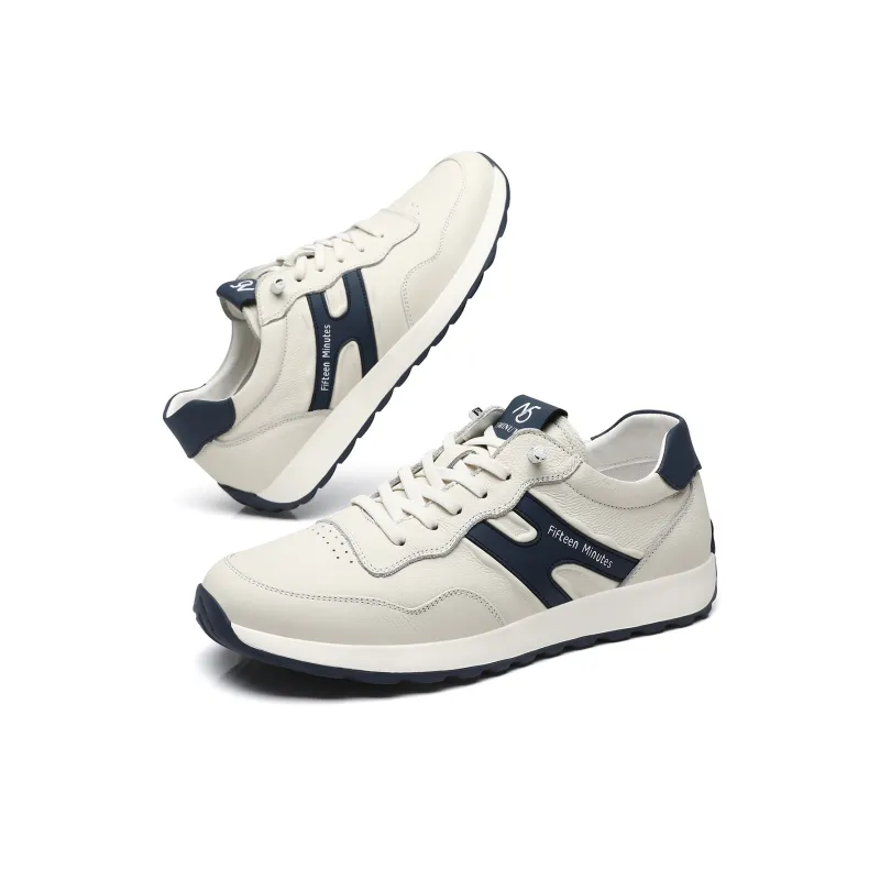 15 MINS Low Top Casual Shoes Men's White-2
