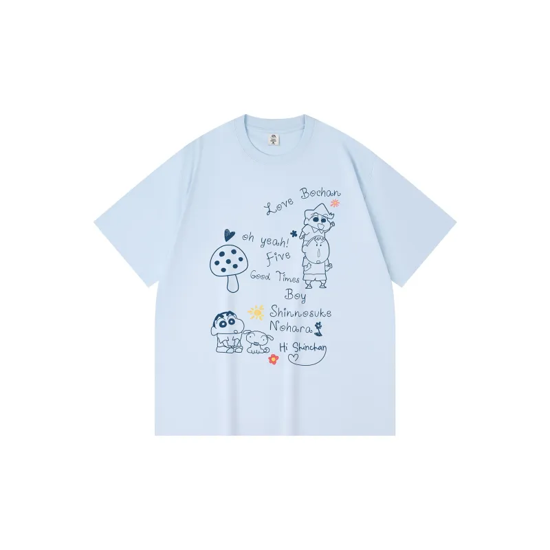 Crayon Shinchan Short Sleeved T Shirts Unisex-10