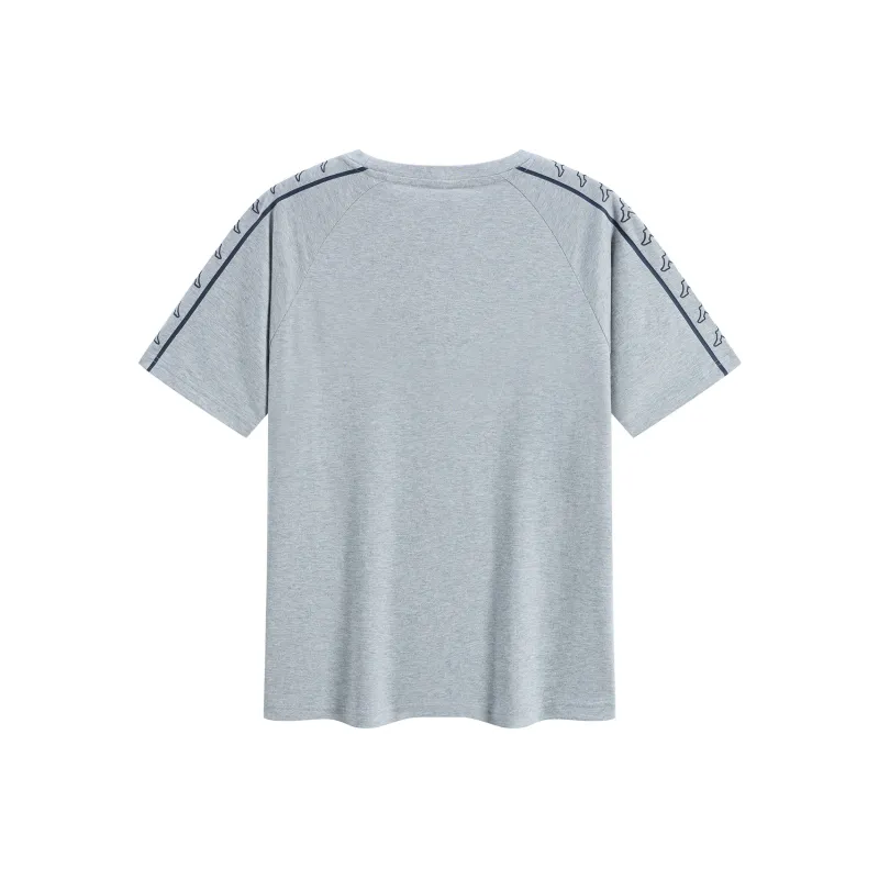 Kappa 1916 Series T Shirt Unisex Light Feather Heather Gray 0108-1