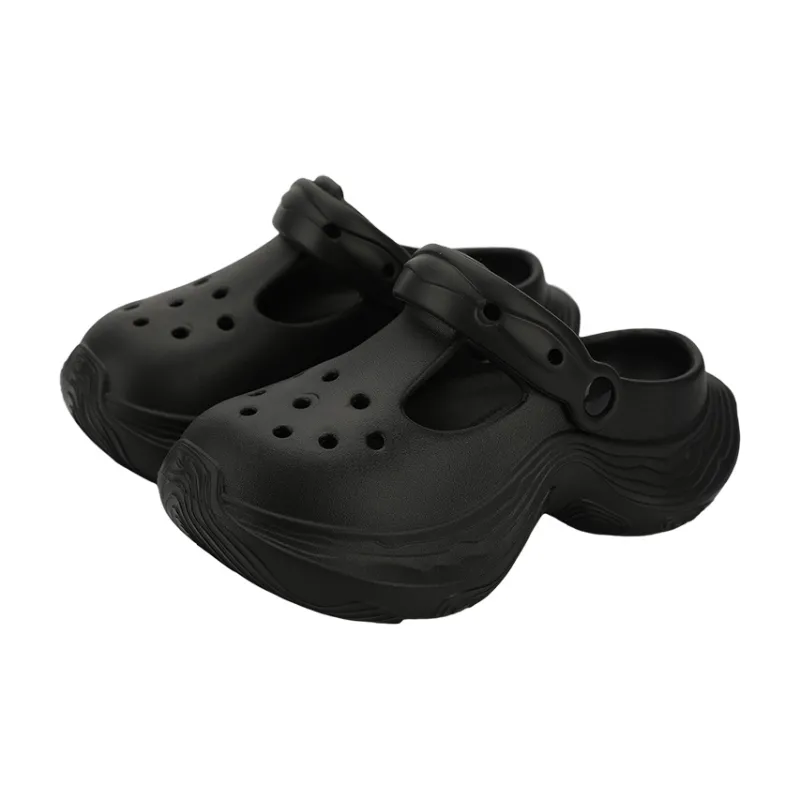 Warm Edge Platform Slippers For Women's Summer Indoor Home Height Increasing Fashion Trend Closed Toe Slippers-11