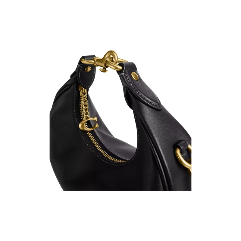 COACH JONIE Leather Shoulder Bag, Crossbody Bag, Handbag Trumpets Women's Black-5