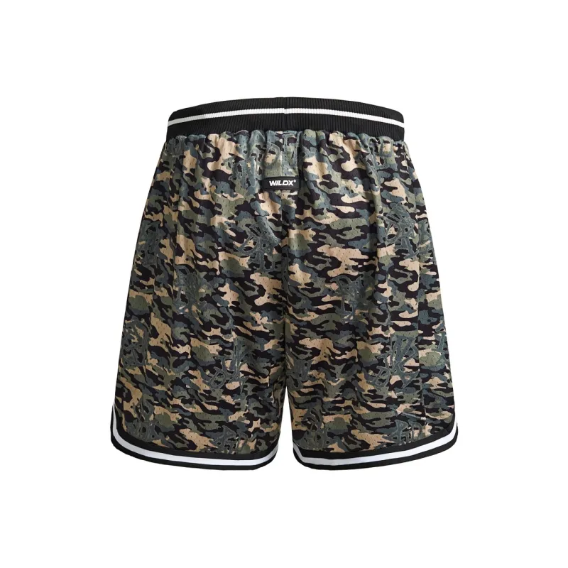WILDX Sports Shorts Unisex Jungle Camouflage-1