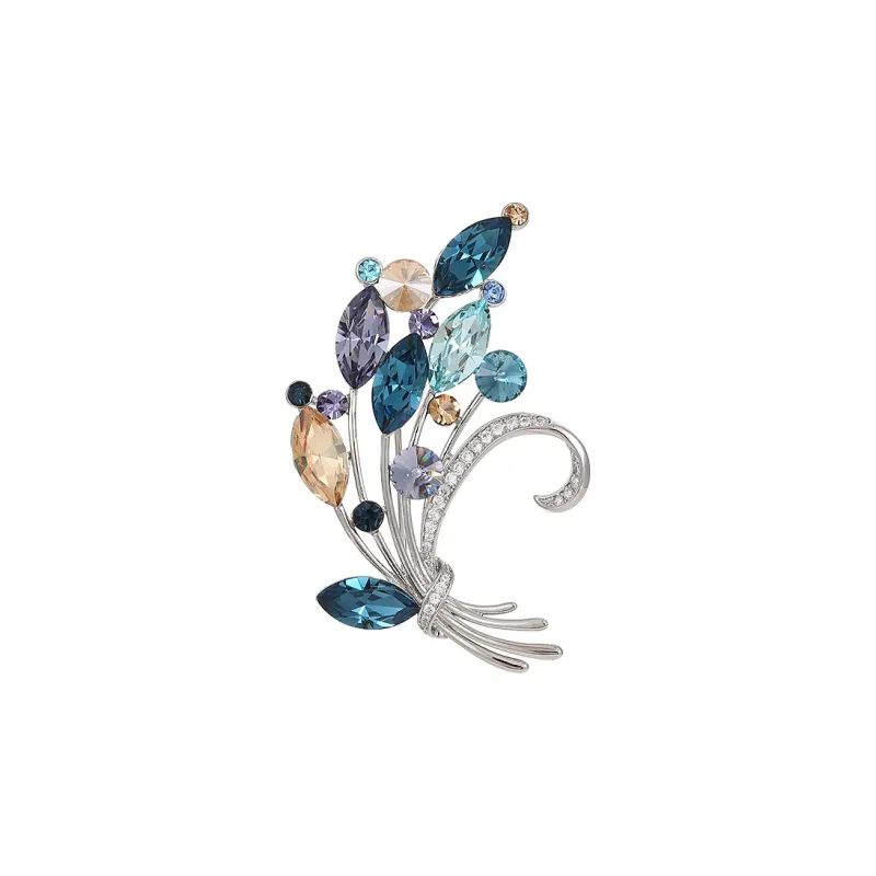 VIOLET Synthetic Cubic Zirconia Brooches Women's-0
