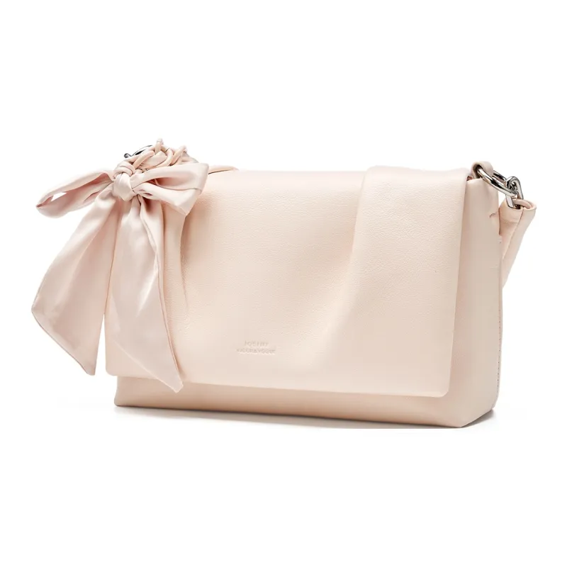 JOSINY Synthetic Leather Shoulder Bag Women's Nude Pink/Ecru-1