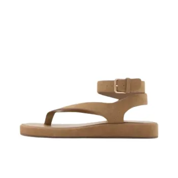 MANGO One Strap Sandals Women's Brown
