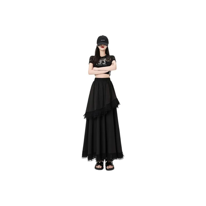 YINLEI Casual Long Skirt Women's-0