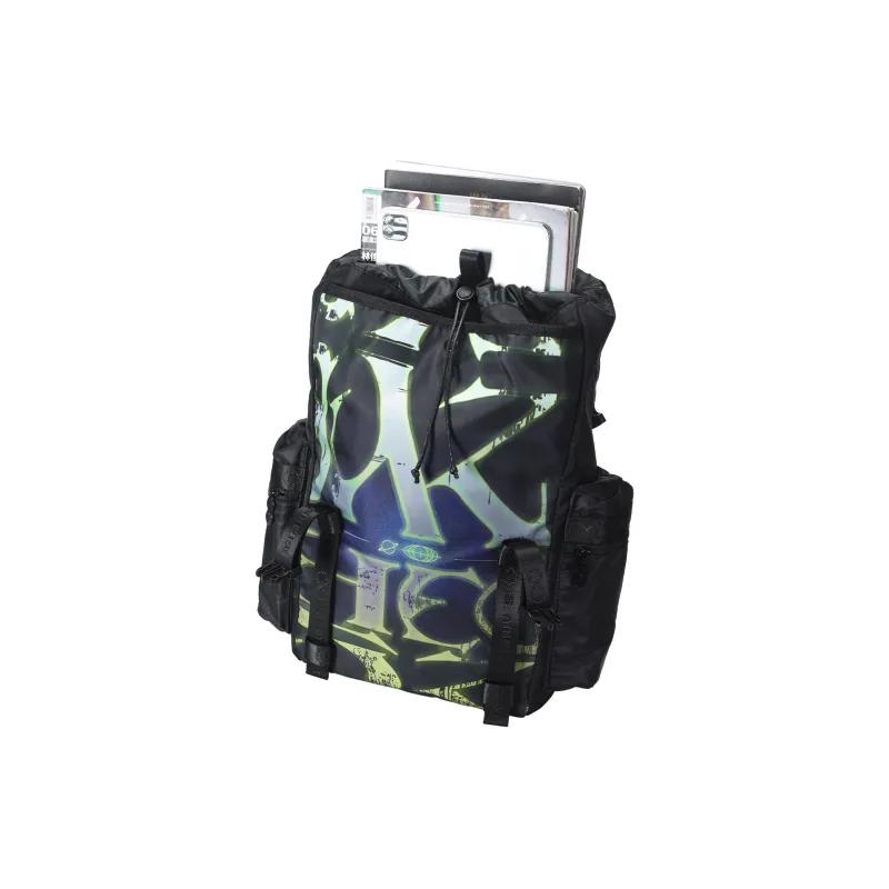 8atheist Polyester Backpack Unisex Black-3