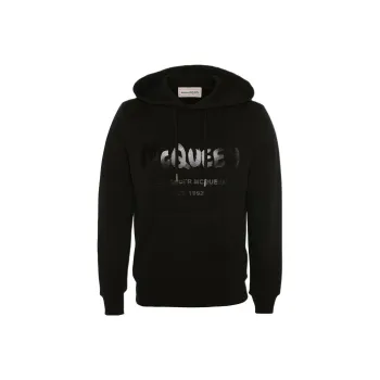 Alexander McQueen Graffiti Logo print Hoodie