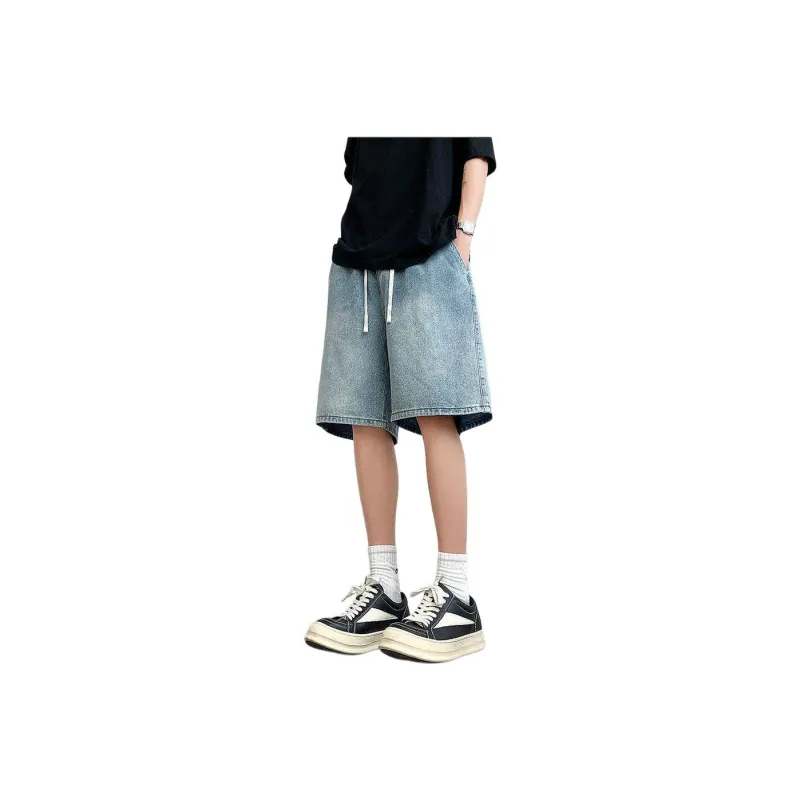WARNING LIGHT Denim Shorts Unisex-0