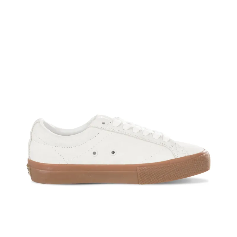 Ollieskate Abrasion Resistant Balance Lightweight Low Top Skateboard Shoes Unisex White-1