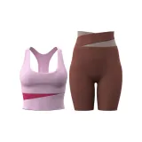 [Bra Clothing Sets]Pink Diamond+Caramel