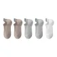 2 khaki + 2 light gray + 1 white