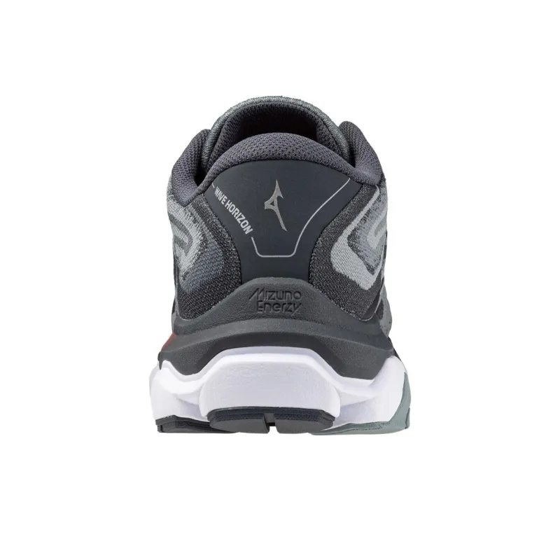 Mizuno Wave Horizon 7 Anti-Slip Wear-Resistant Low-Top Running Shoes Men's Black Gray Color-3