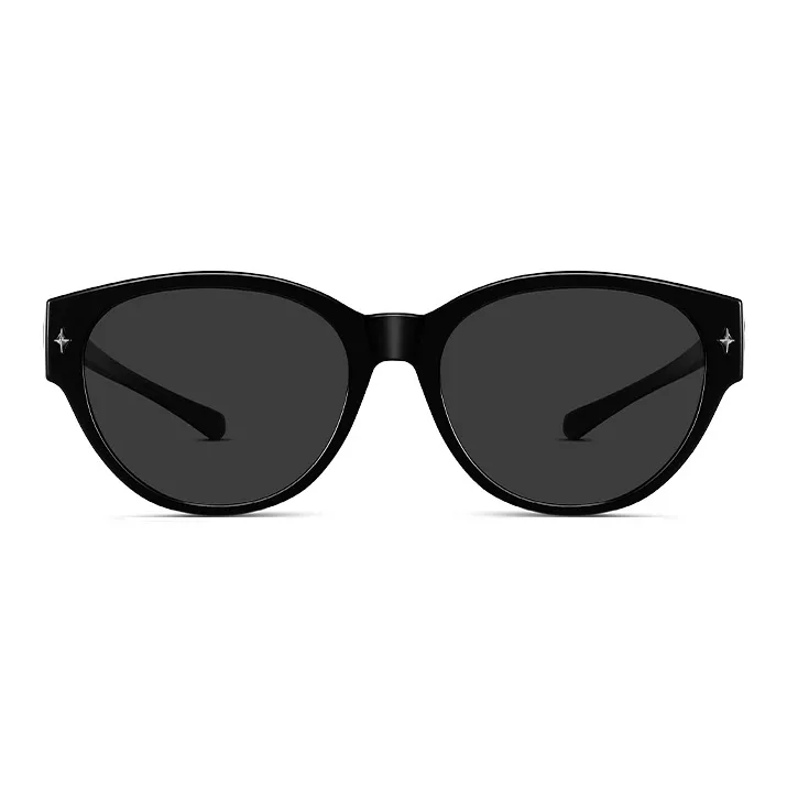 LOHO TR90 Cat Eye Sunglasses Women's Black-2