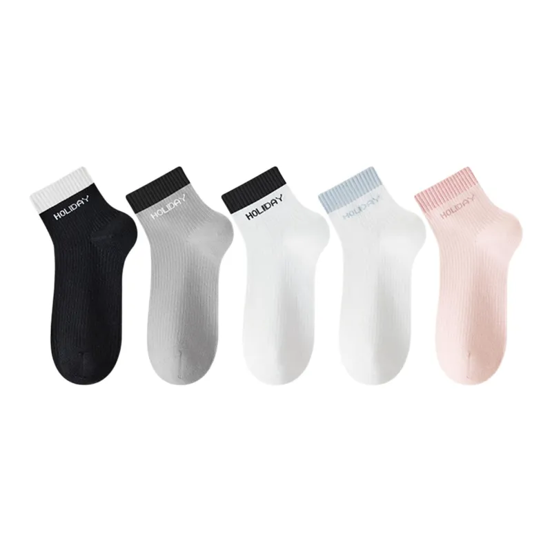 Urban Beauty Ankle Socks Unisex 5 Pack-0