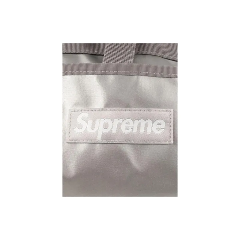 Supreme Recycled Nylon Travel Bag Women's Silver-3