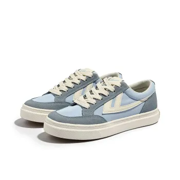 Warrior Low Top Skateboard Shoes Women's Light Blue/Beige