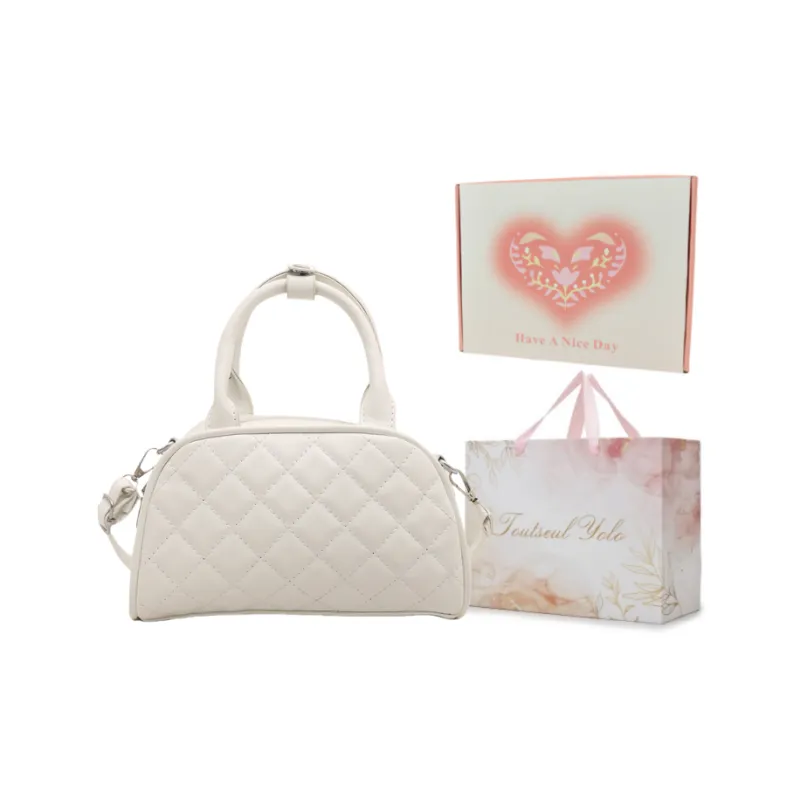 TOUTSEUL YOLO PU Handbag Women's White/Black/Khaki/Pink/Brown-25