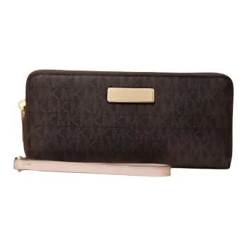 MICHAEL KORS Coated Twill Wallet Women's Brown