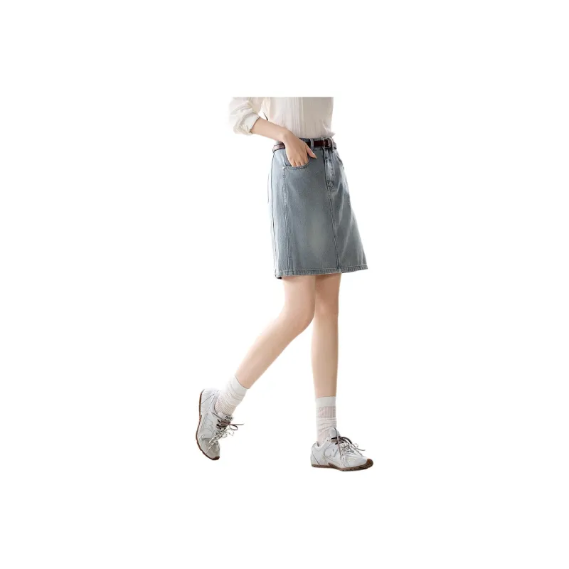 Mo Han Yi Mei Denim Short Skirts Women's-0