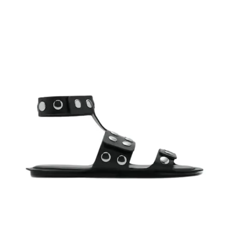 MANGO One Strap Sandals Women's Black-1