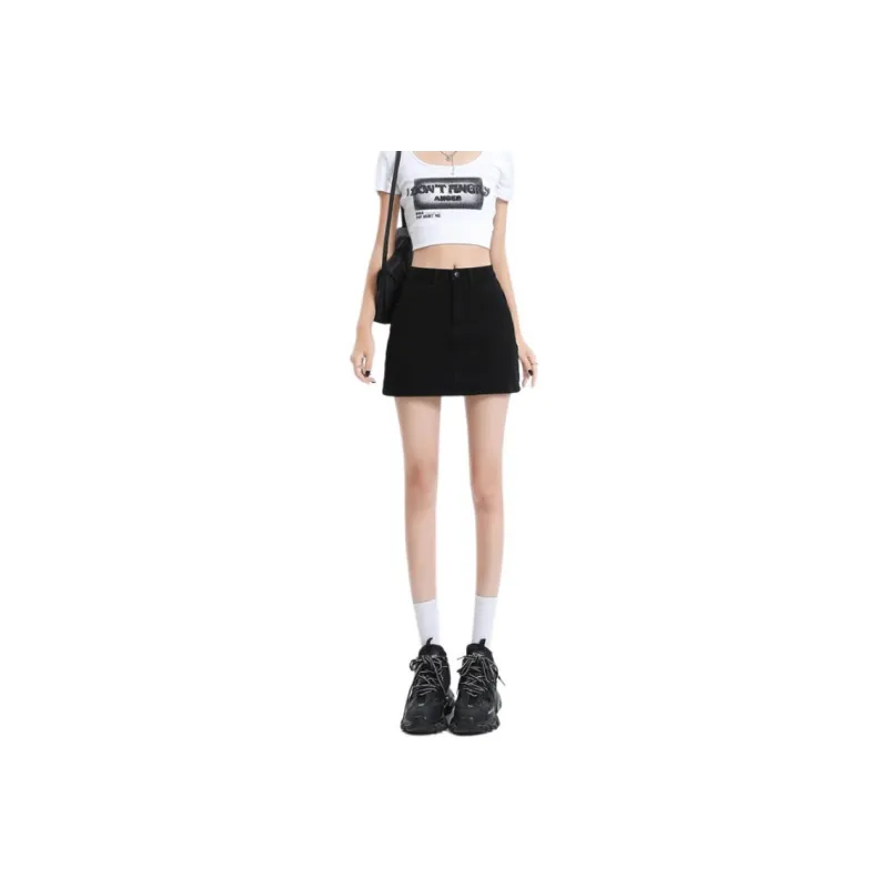 YINLEI Denim Short Skirts Women's-6
