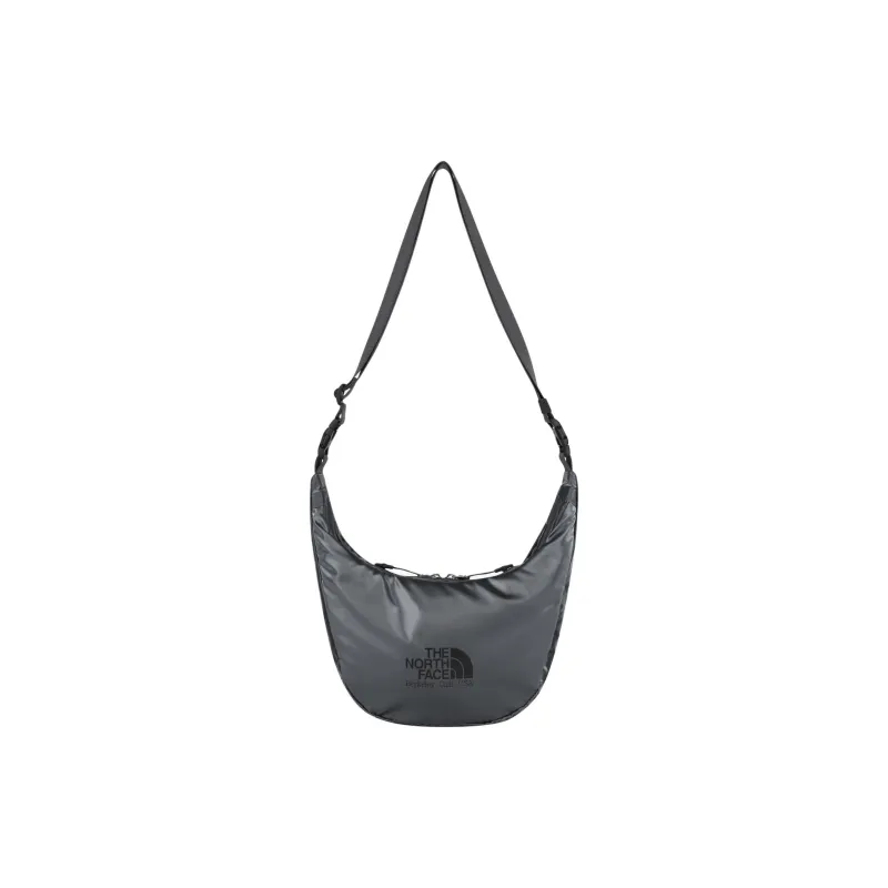 THE NORTH FACE Nylon Hobo Bag, Crossbody Bag, Shoulder Bag Mini Unisex Silver Gray-0