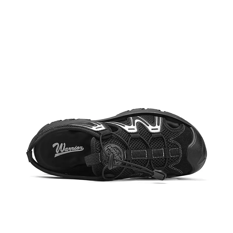 Warrior Anti Slip Wear Resistant River Trekking Shoes Men's Black Silver-3