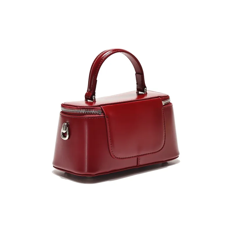 GXFMOD Genuine Leather Handbag Women's Red-2
