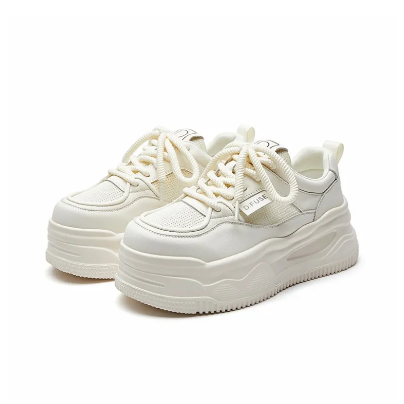D FUSE SCANDINAVIA Lightweight Low Top Skateboard Shoes Women's White-0