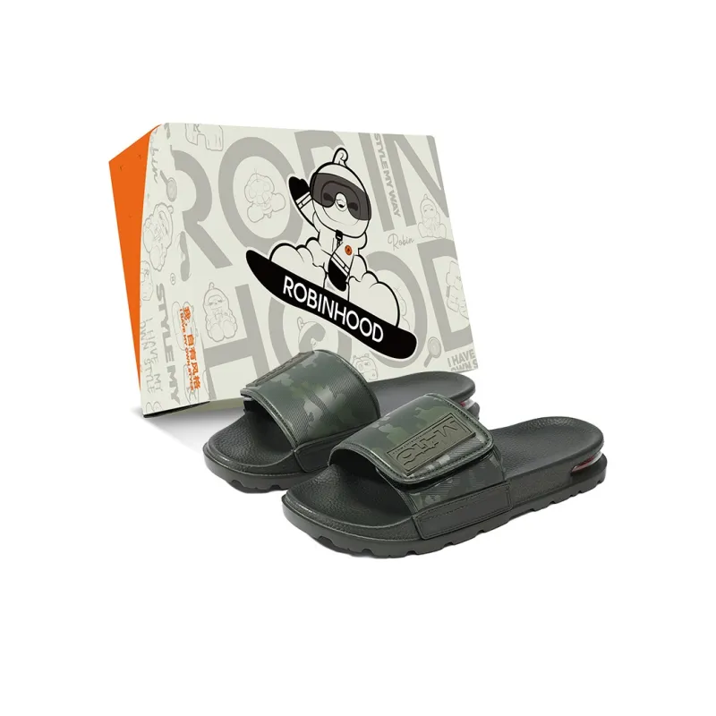 ROBINHOOD Quiet, Slip Resistant, Odor Resistant, Antibacterial Slide Slippers Men's Box Included-11
