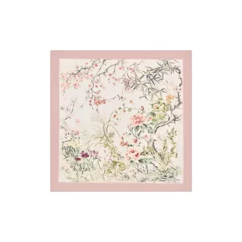 DIOR Mulberry Silk Scarves Women's Light Pink