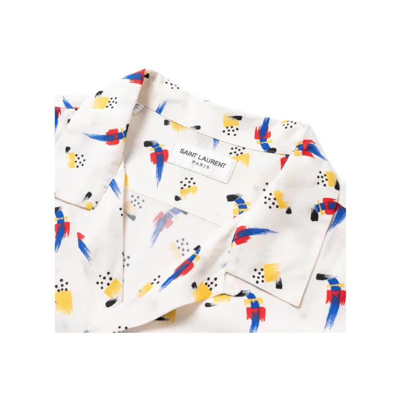 SAINT LAURENT Shirts Men Ecru-2
