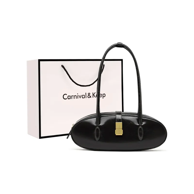 Carnival Keep Top Grain Cow Leather Shoulder Bag Regular Women's Multicolor-10